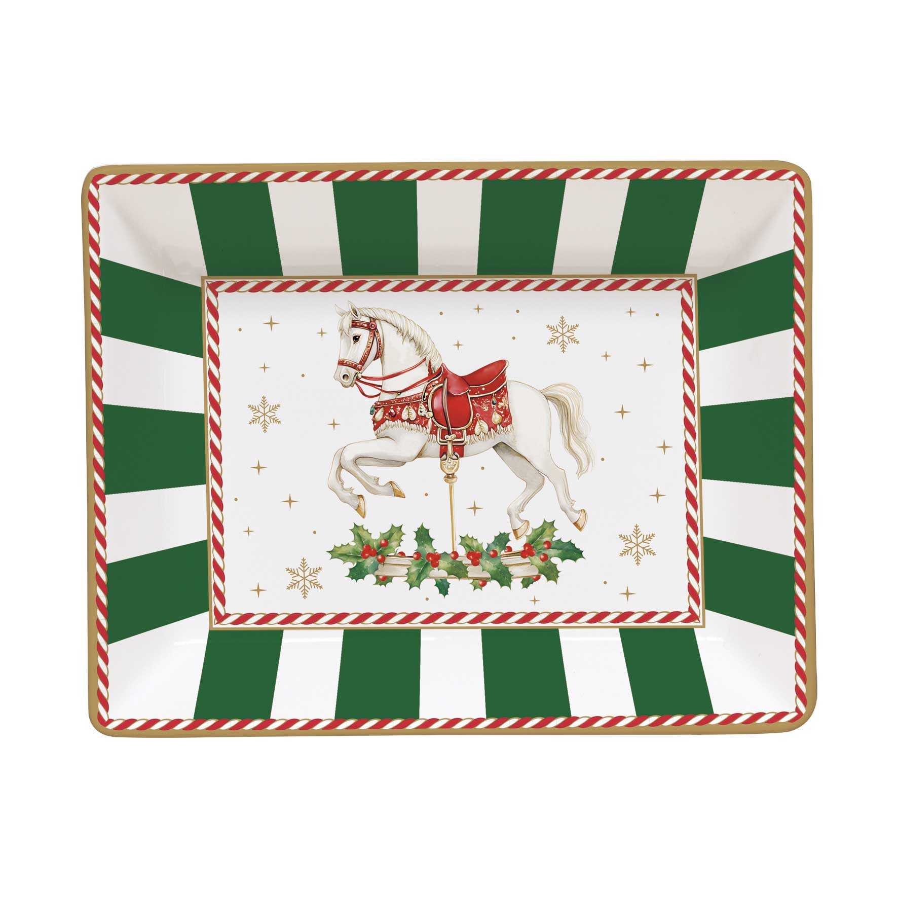 Karácsonyi porcelán kis tálka 14x11 cm díszdobozban Christmas Tale