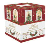 Karácsonyi porcelán nagy keksztároló 11,5x18 cm díszdobozban Festive Avenue