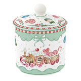 Karácsonyi Porcelán keksztároló Ø 10,5x13 cm díszdobozban Sweet Christmas