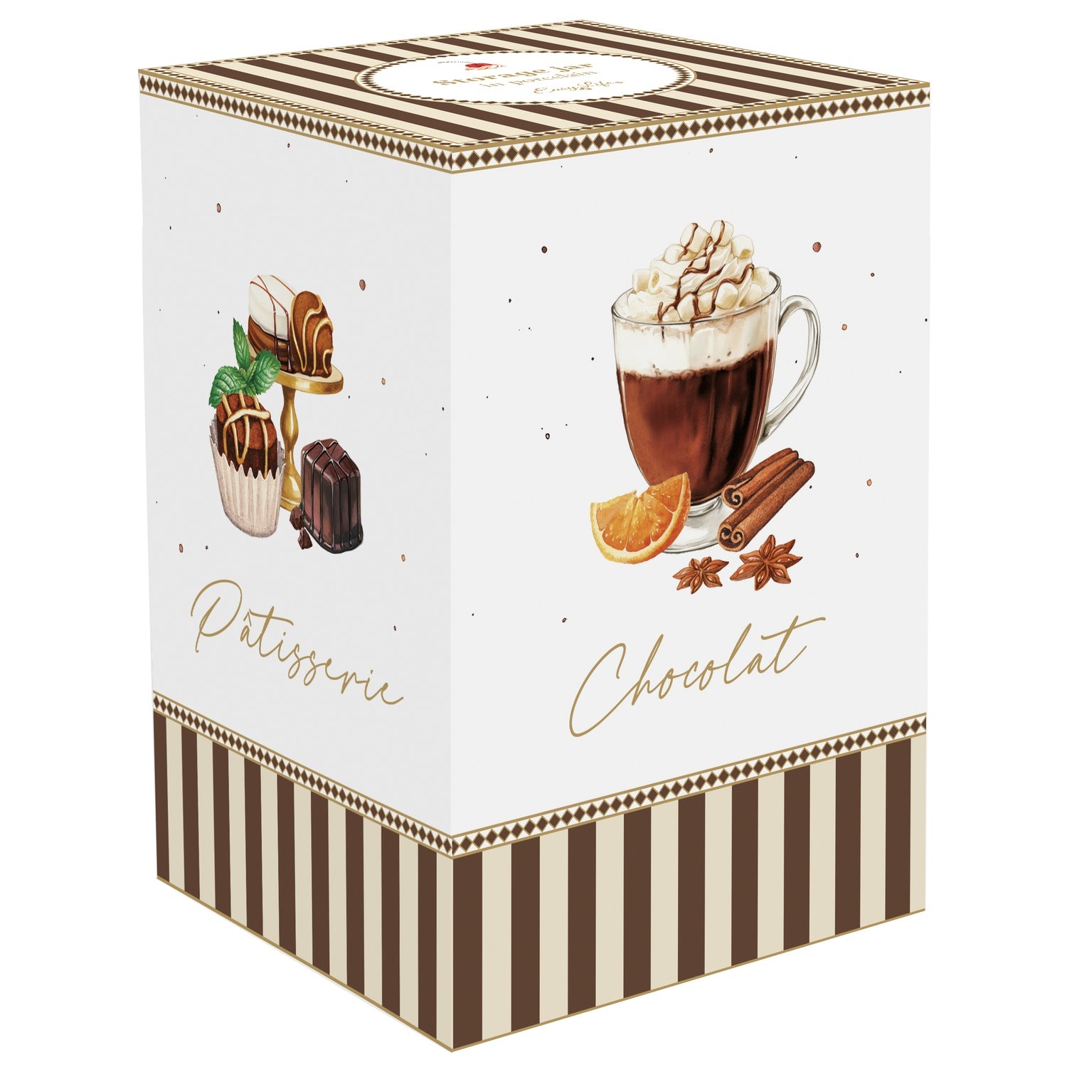 Porcelán nagy keksztároló 11,5x18 cm díszdobozban Sweet Moments