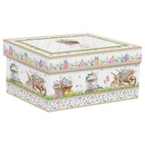 Spring Bloom húsvéti teáskanna fém szűrővel 2 porcelán pohárral díszdobozban