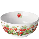 Eper mintás porcelán müzlis tálka 400 ml Juicy strawberries