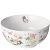 Porcelán porcelán müzlis tálka 400 ml 6,5x14 cm virágos-pillangós mintával Amelia White