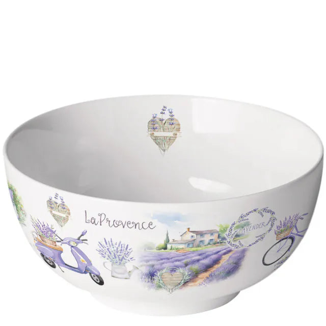 Porcelán müzlis tálka – Levendulás Provence mintával 400 ml