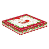 Karácsonyi porcelán csillag alakú tálca díszdobozban Christmas Heritage