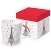 Bögre porcelán 400 ml Paris Love dobozban