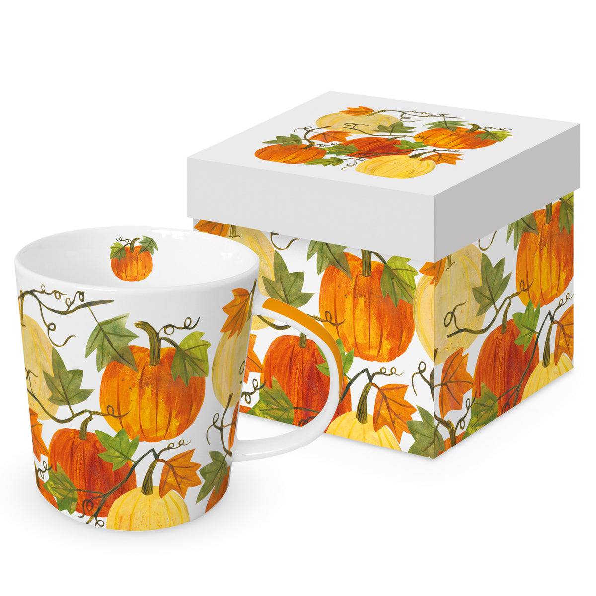 Őszi tökös porcelán bögre 400 ml
