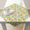 Asztalterítő 90x90 cm pamut citrom mintás Fresh lemons white