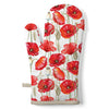 Pipacs virágos edényfogó kesztyű 18x30 cm pamut Poppy all over