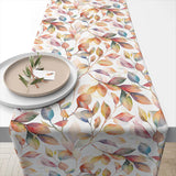 Őszi leveles asztali futó 40x150 cm 100% pamut Colourful leaves