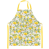 Konyhai kötény 70x85 cm pamut citrom mintás Fresh lemons white