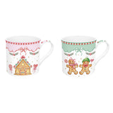 Karácsonyi Porcelán bögre 2 db szett díszdobozban Sweet Christmas
