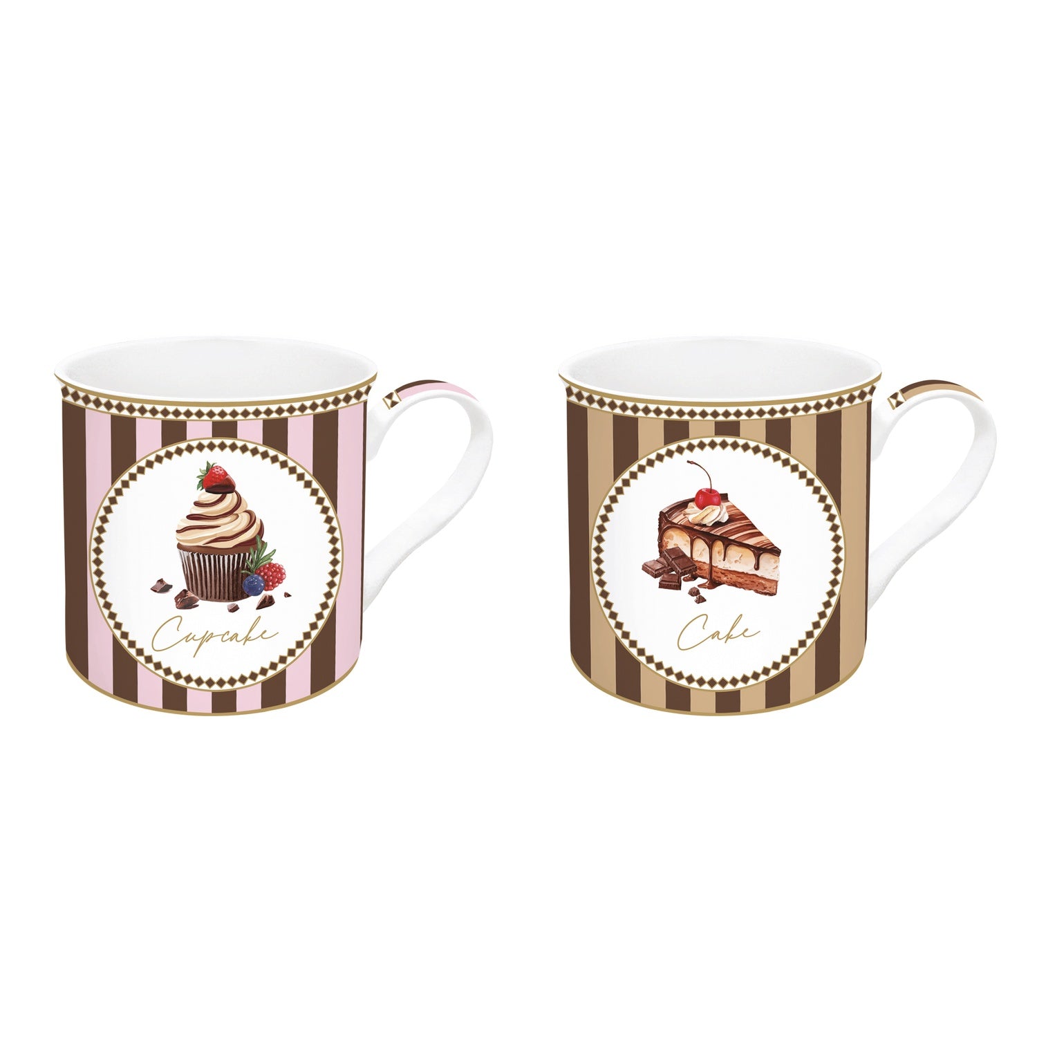 Porcelán bögre 2 db-os szett díszdobozban Sweet Moments