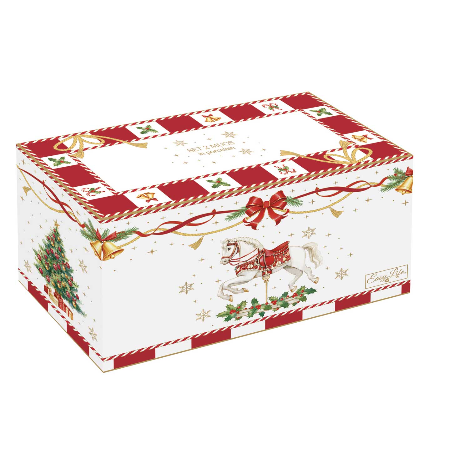 Karácsonyi porcelán bögre 2 db szett 300 ml díszdobozban Christmas Tale