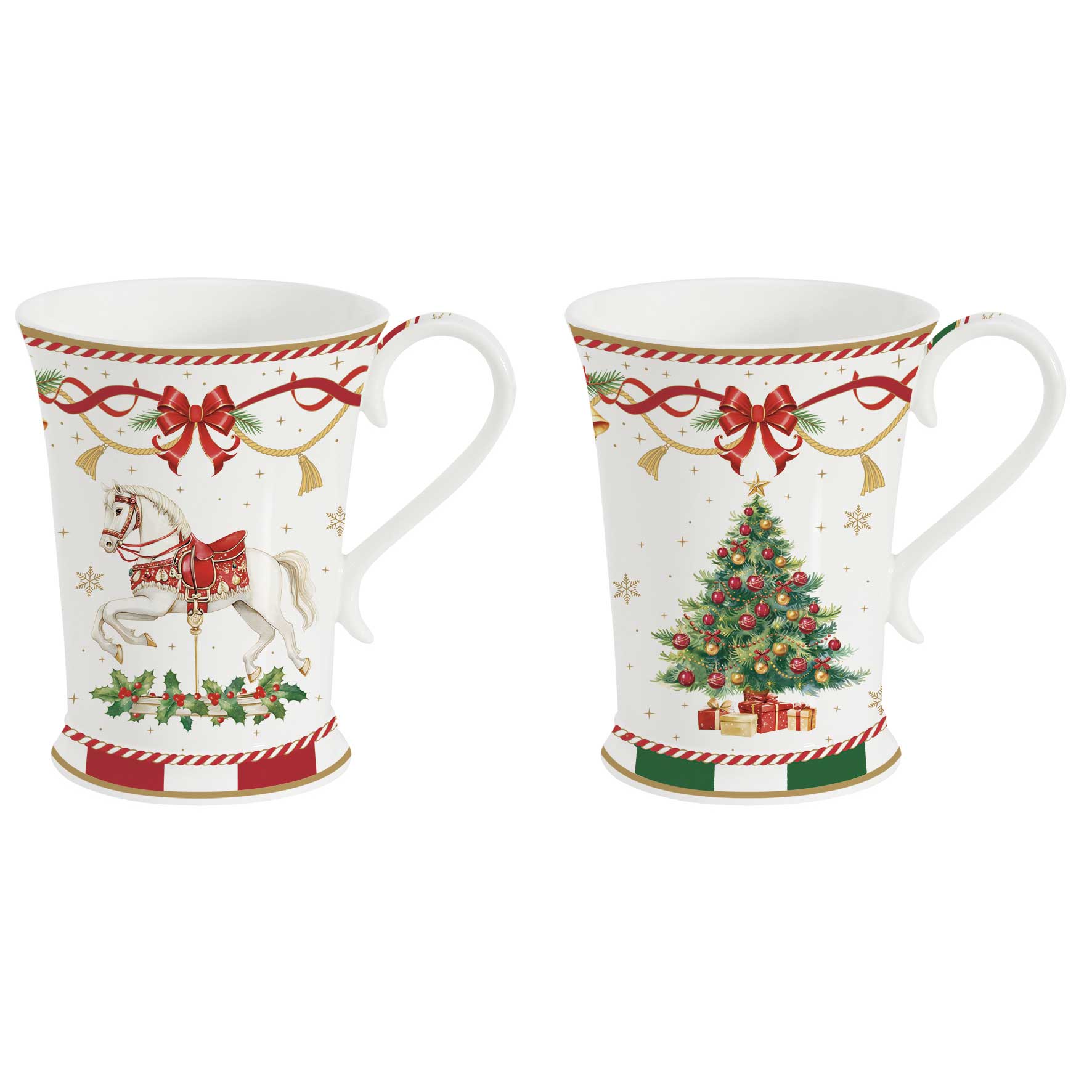 Karácsonyi porcelán bögre 2 db szett 300 ml díszdobozban Christmas Tale