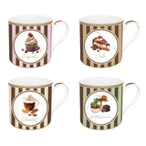 Porcelán bögre 4 db-os szett díszdobozban Sweet Moments