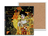 Kerámia poháralátét parafa aljjal Gustav Klimt Adele Bloch