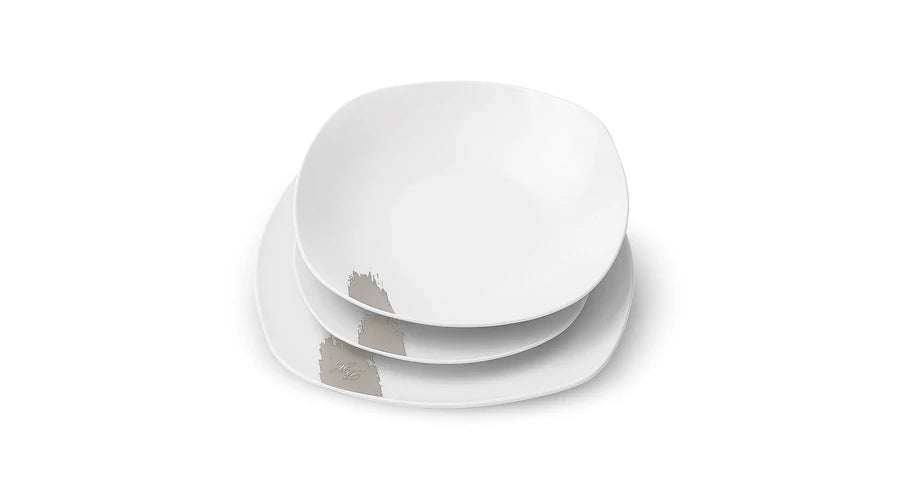 18 részes porcelán étkészlet fehér kém Sahara Collection