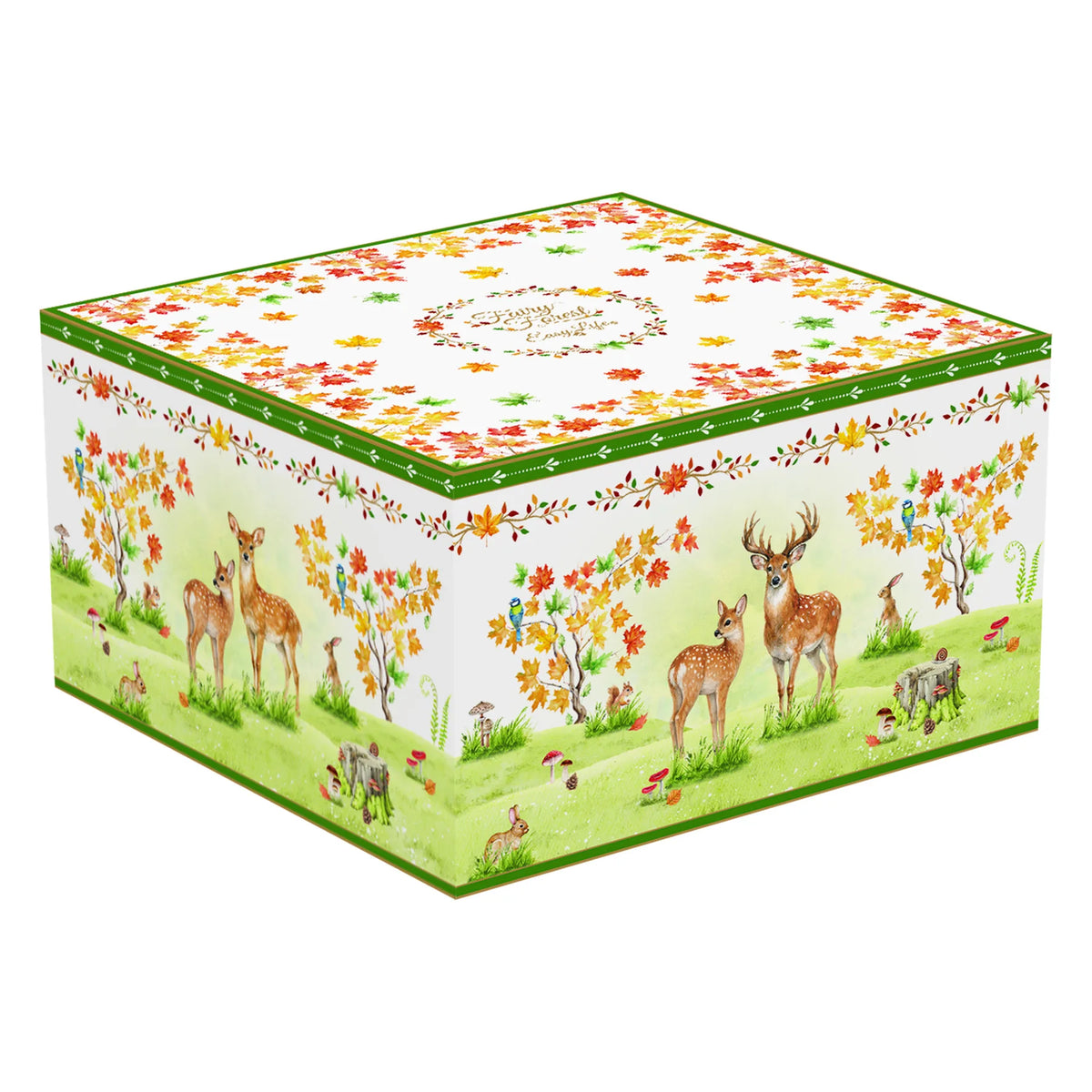 Őszi erdei mintás porcelán nagy reggeliző csésze 380 ml Fairy Forest