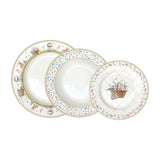 Spring Bloom húsvéti porcelán 18 részes nyuszis étkészlet