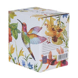 Kolibri madaras porcelán bögre fémszűrővel és tetővel - 350 ml virágos porcelán teás bögre fémszűrővel és tetővel - 350 ml