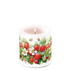 Eper mintás átvilágítós viasz gyertya kicsi Juicy strawberries