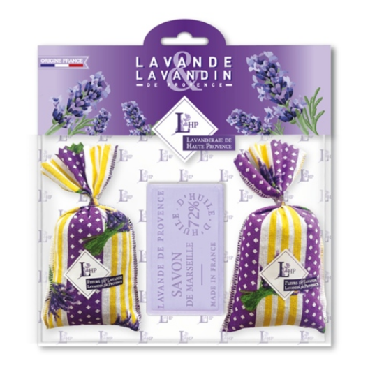 Levendulával töltött zsák levendula szappannal Lavender under the Sun