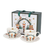 Karácsonyi porcelán csésze 270 ml 2 személyes Christmas Cuties 2 díszdobozban