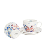 Karácsonyi hóemberes porcelán csésze 2 személyes díszdobozban Snowman