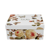 Porcelán virágos csésze + alj 270 ml 2 személyes dobozban Zahra