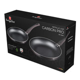 2 részes indukciós serpenyő szett szürke Berlinger Haus Metallic Line Carbon Edition