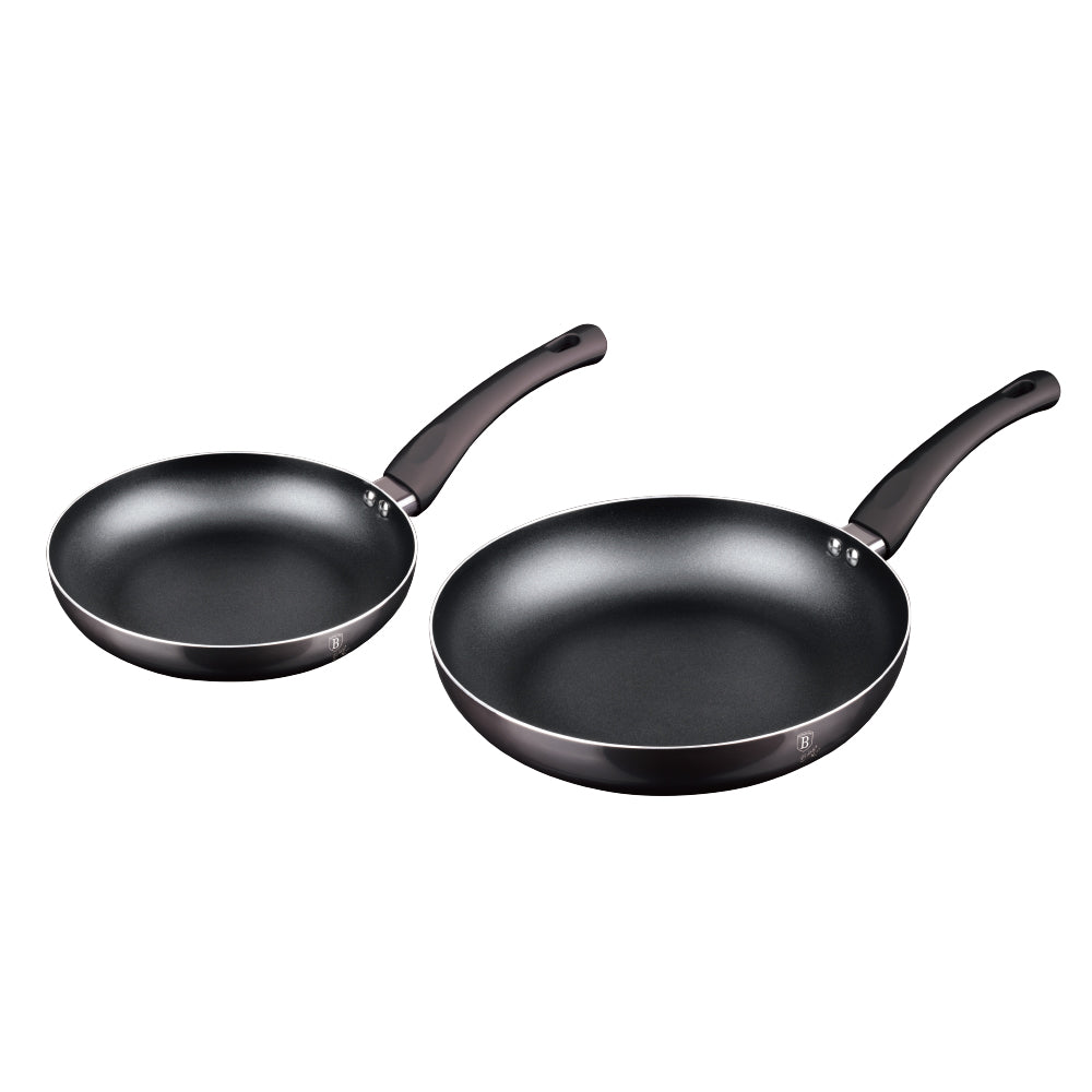 2 részes indukciós serpenyő szett szürke Berlinger Haus Metallic Line Carbon Edition