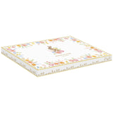 Húsvéti nyuszis porcelán kínáló tálca 30x21 cm tojás formájú díszdobozban