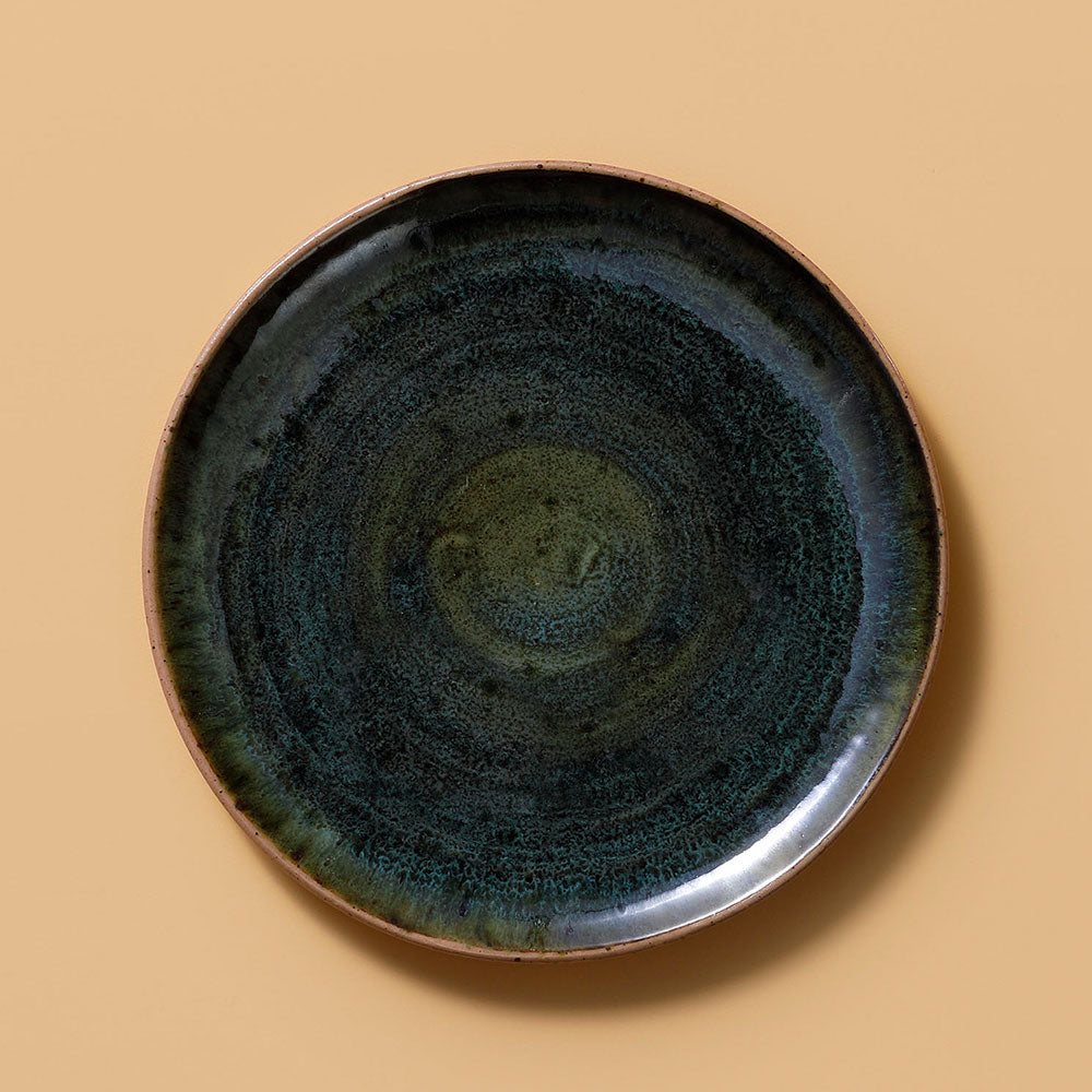 WISTERIA GREEN porcelán desszertes tányér 22 cm zöld