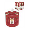 Karácsonyi porcelán kis keksztároló 10,5x13 cm díszdobozban Festive Avenue