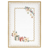 Karácsonyi mikulásvirág mintás Konyharuha szett 2 db-os 50x70 cm pamut White Elegance