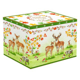 Őszi erdei mintás porcelán bögre díszdobozban