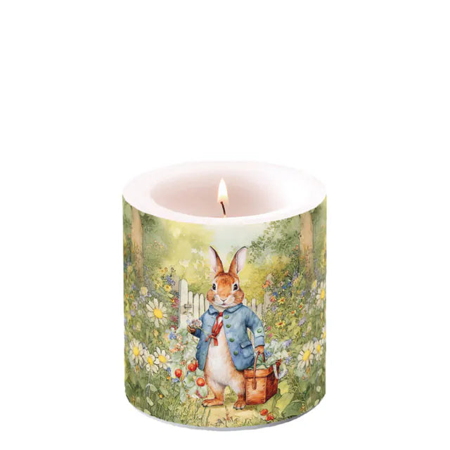 Húsvéti nyuszis átvilágítós gyertya 8x7,5 cm Mister Rabbit