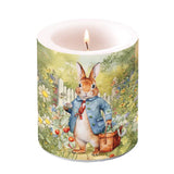 Húsvéti nyuszis átvilágítós gyertya 10x10 cm Mister Rabbit