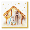 Háromrétegű karácsonyi papírszalvéta 33x33 cm 20 db Holy Family Blessing