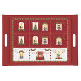 Karácsonyi Műanyag nagy tálca 49x34 cm Festive Avenue