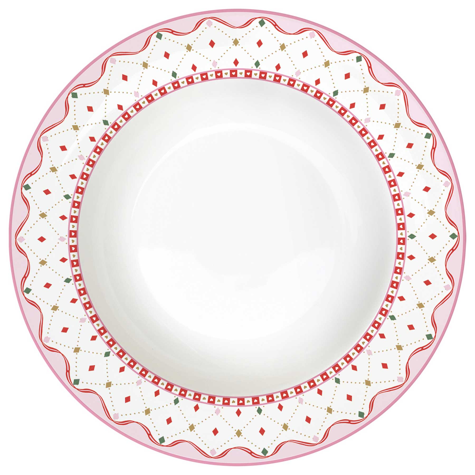 Karácsonyi Porcelán mélytányér 22 cm Sweet Christmas