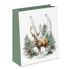 Karácsonyi szarvas mintás ajándéktasak Winter Stag