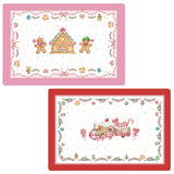 Karácsonyi mézeskalács műanyag tányéralátét Sweet Christmas 45x30 cm