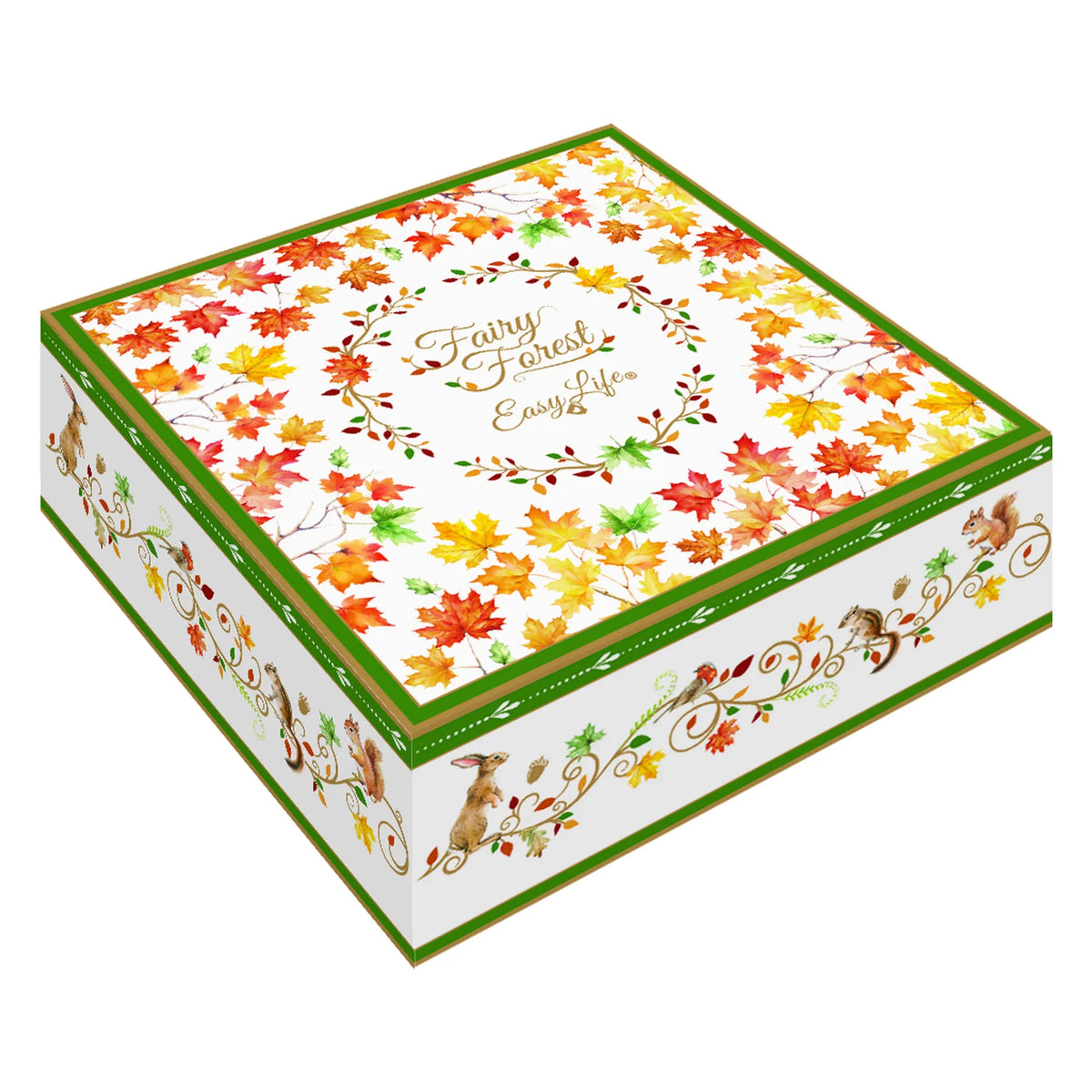Őszi erdei mintás porcelán 4 db-s tálka szett 10 cm Fairy Forest