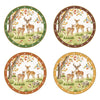 Őszi erdei mintás porcelán 4 db-s tálka szett 10 cm Fairy Forest