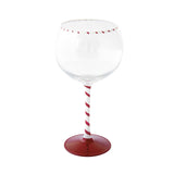 Karácsonyi koktél / Gines üveg pohár 500 ml díszdobozban Christmas Twist