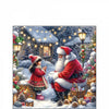 Karácsonyi télapós háromrétegű papírszalvéta 25x25 cm 20 db-os Talking to Santa