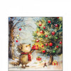 Karácsonyi háromrétegű papírszalvéta 25x25 cm 20 db Ajándékos Süni