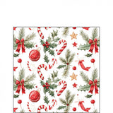 Karácsonyi háromrétegű papírszalvéta 25x25 cm 20 db-os Christmas Elements